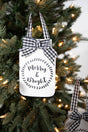 6” Country Mason Jar Ornament