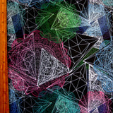 Swim Knit Nylon Spandex Mathematics Print