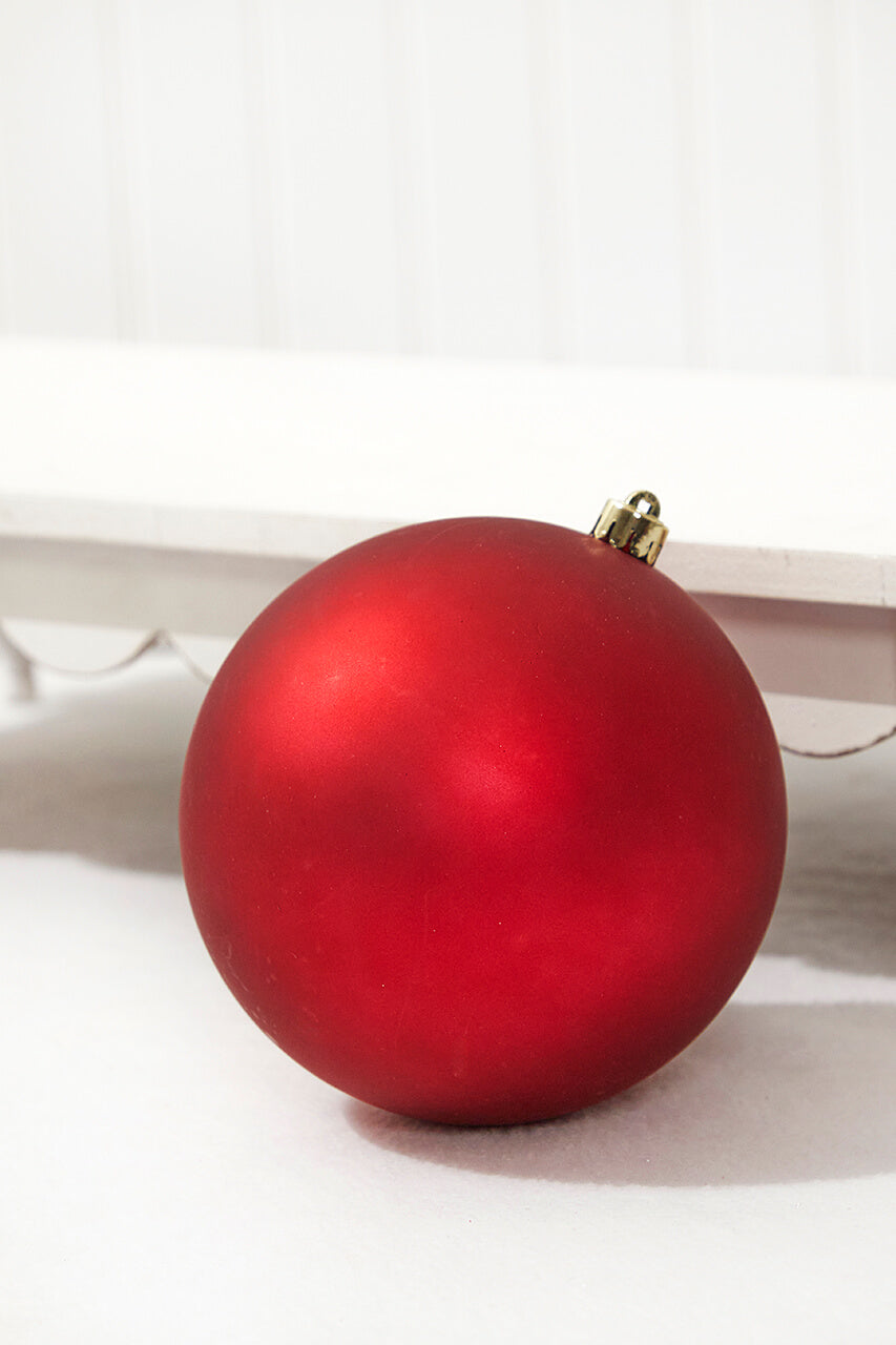 5.5" Matte Oxblood Shatterproof Ornament