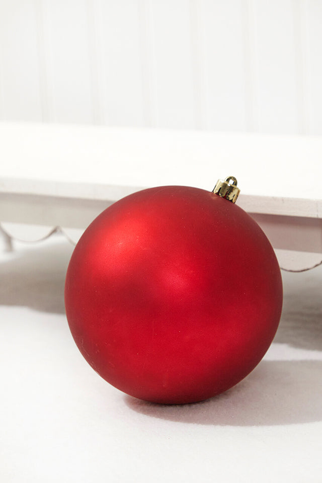 5.5" Matte Oxblood Shatterproof Ornament