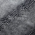 Matte Rocks Nylon Spandex Fabric - Silver/Black Hologram Snake Print, 58/60" Width (1 Yard)