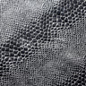 Matte Rocks Nylon Spandex Fabric - Silver/Black Hologram Snake Print, 58/60" Width (1 Yard)