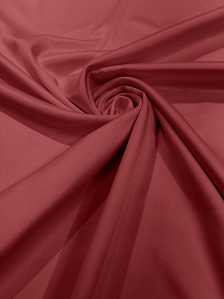 Dull Satin Peau De Soie Polyester Fabric - Matte Satin, 58" Width (1 Yard)