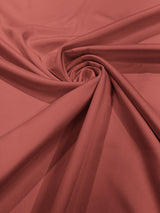 Dull Satin Peau De Soie Polyester Fabric - Matte Satin, 58" Width (1 Yard)