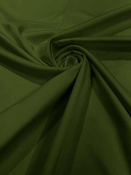 Dull Satin Peau De Soie Polyester Fabric - Matte Satin, 58" Width (1 Yard)