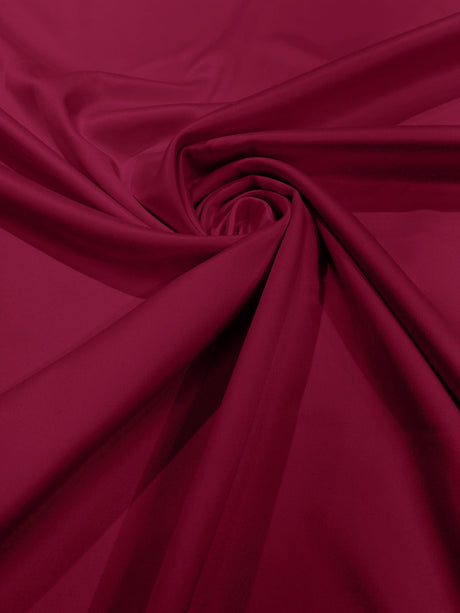 Dull Satin Peau De Soie Polyester Fabric - Matte Satin, 58" Width (1 Yard)