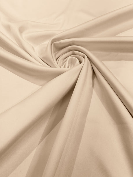 Dull Satin Peau De Soie Polyester Fabric - Matte Satin, 58" Width (1 Yard)