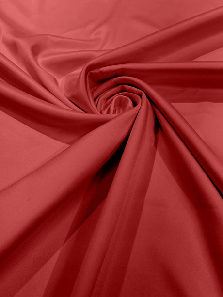 Dull Stretch Lamour Satin Polyester Fabric - Matte Satin, 58" Width (1 Yard)