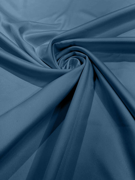Dull Stretch Lamour Satin Polyester Fabric - Matte Satin, 58" Width (1 Yard)
