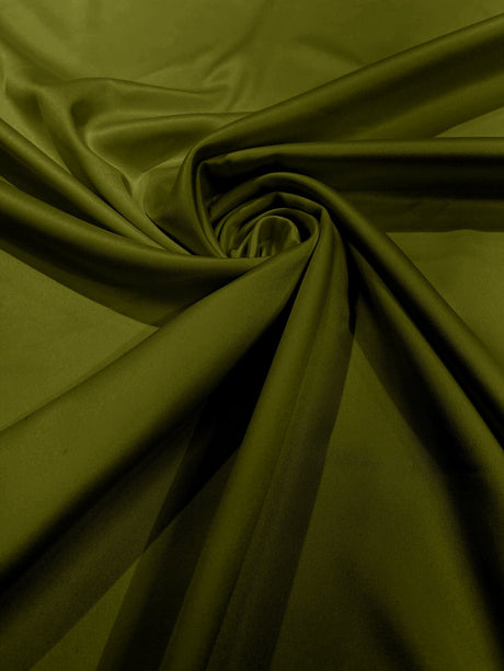 Dull Stretch Lamour Satin Polyester Fabric - Matte Satin, 58" Width (1 Yard)