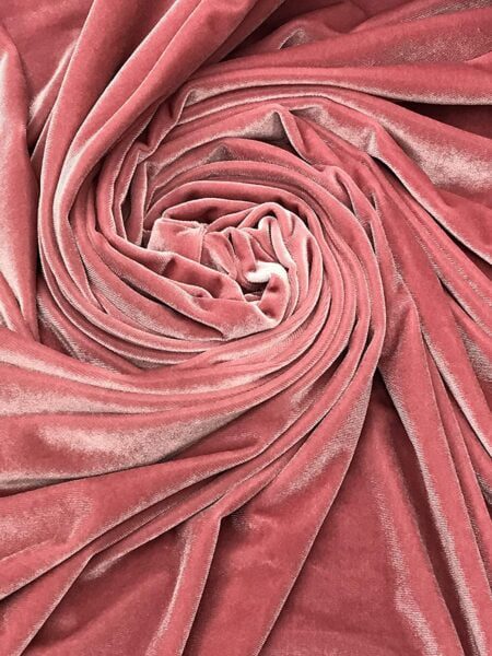 1 Yard Stretch Velvet Fabric Soft 4 Way Stretch for Apparel and Home Decor 60 Inch Width