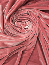 1 Yard Stretch Velvet Fabric Soft 4 Way Stretch for Apparel and Home Decor 60 Inch Width