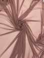 Power Mesh Nylon Spandex Fabric - Mauve, Sheer, 60" Width (1 Yard)