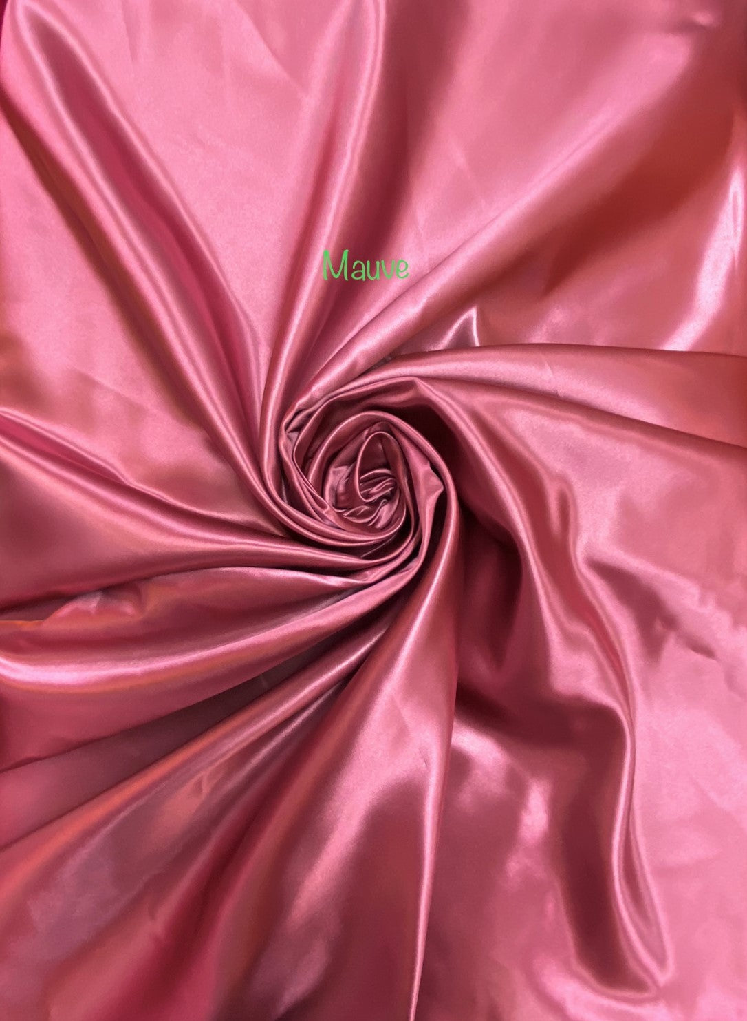 Mauve Bridal Satin Fabric - Mauve, 58"-60" Width (1 Yard)
