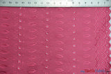 Polyester Cotton Eyelet Embroidery Fabric - Double Sided Border, 45" Wide, Multiple Colors (1 Yard)