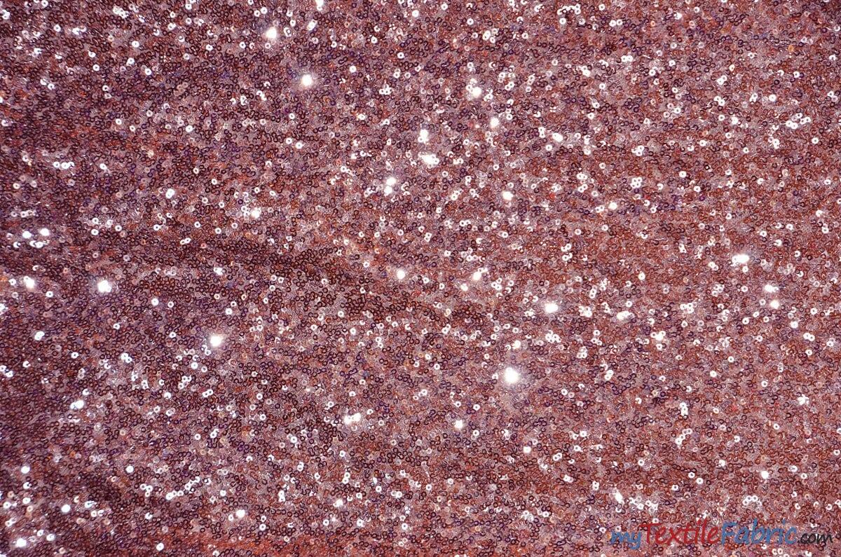 Glitz Mesh Sequins Polyester Fabric - 3Mm Glitter Sequins, 52" Width, Multiple Colors (1 Yard)