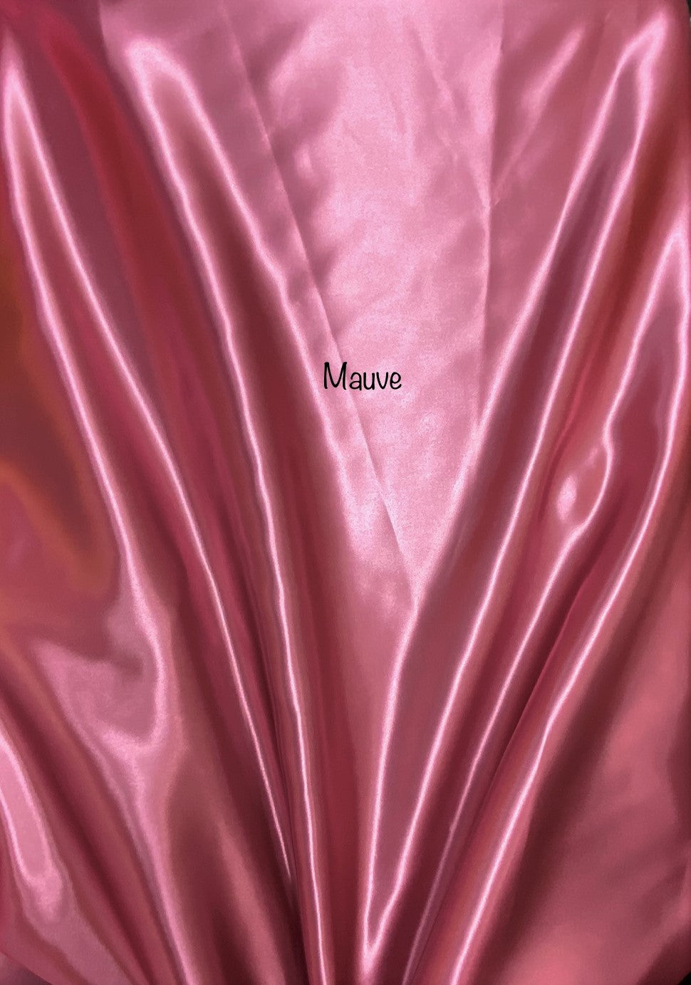 Mauve Bridal Satin Fabric - Mauve, 58"-60" Width (1 Yard)