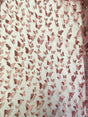 3D Butterflies Mauve 100 Percent Polyester Mesh Fabric - Mauve 3D Butterflies, 54" Width (1 Yard)