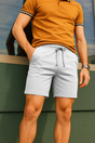 L&B Life 301 Cotton Polyester Fleece Fabric - White, Heavy Weight, Ribbed Elastic Flat Waistband, 9 Oz (1 Unit)