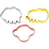 Wilton Safari Cookie Cutter Set, 3-Piece (Elephant, Lion & Monkey)
