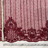 Beaded Embroidered Lace Mesh
