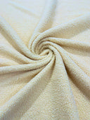 Mechanical Sherpa Stretch Polyester Sherpa Fabric - Black, Fuchsia, Green, Ivory/Beige, Sage Green, 58-60" Width (1 Yard)
