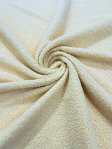 Mechanical Sherpa Stretch Polyester Sherpa Fabric - Black, Fuchsia, Green, Ivory/Beige, Sage Green, 58-60" Width (1 Yard)
