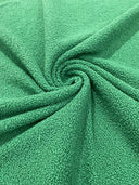 Mechanical Sherpa Stretch Polyester Sherpa Fabric - Black, Fuchsia, Green, Ivory/Beige, Sage Green, 58-60" Width (1 Yard)