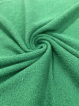 Mechanical Sherpa Stretch Polyester Sherpa Fabric - Black, Fuchsia, Green, Ivory/Beige, Sage Green, 58-60" Width (1 Yard)