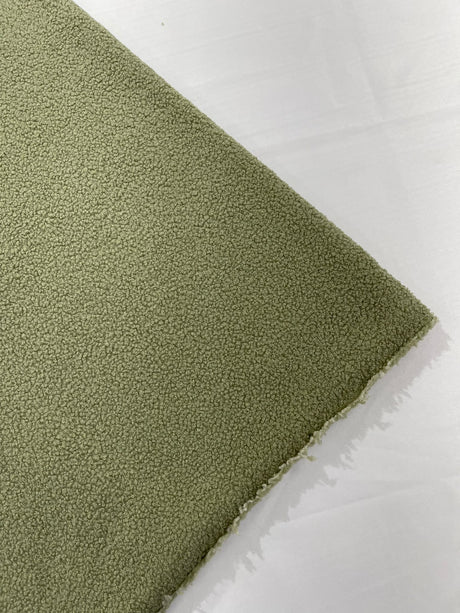 Mechanical Sherpa Stretch Polyester Sherpa Fabric - Black, Fuchsia, Green, Ivory/Beige, Sage Green, 58-60" Width (1 Yard)