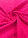 Mechanical Sherpa Stretch Polyester Sherpa Fabric - Black, Fuchsia, Green, Ivory/Beige, Sage Green, 58-60" Width (1 Yard)