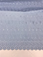 Baby Blue Medium Eyelet Polyester Cotton Fabric - Baby Blue, Solid, 41"- 42" Wide