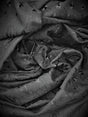 Black Medium Eyelet 80% Polyester 20% Cotton Fabric - Black, Solid, 41"-42" Width