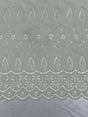 Ivory Medium Eyelet 80% Polyester 20% Cotton Fabric - Ivory, Medium Eyelet, 41"-42" Width