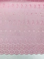 Pink Medium Eyelet Polyester Cotton Fabric - Pink, Small Eyelets, 41"-42" Width