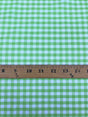1/4" Lime Gingham Checkered Poly Cotton Fabric - Lime Gingham Checkered, 58/59" Width