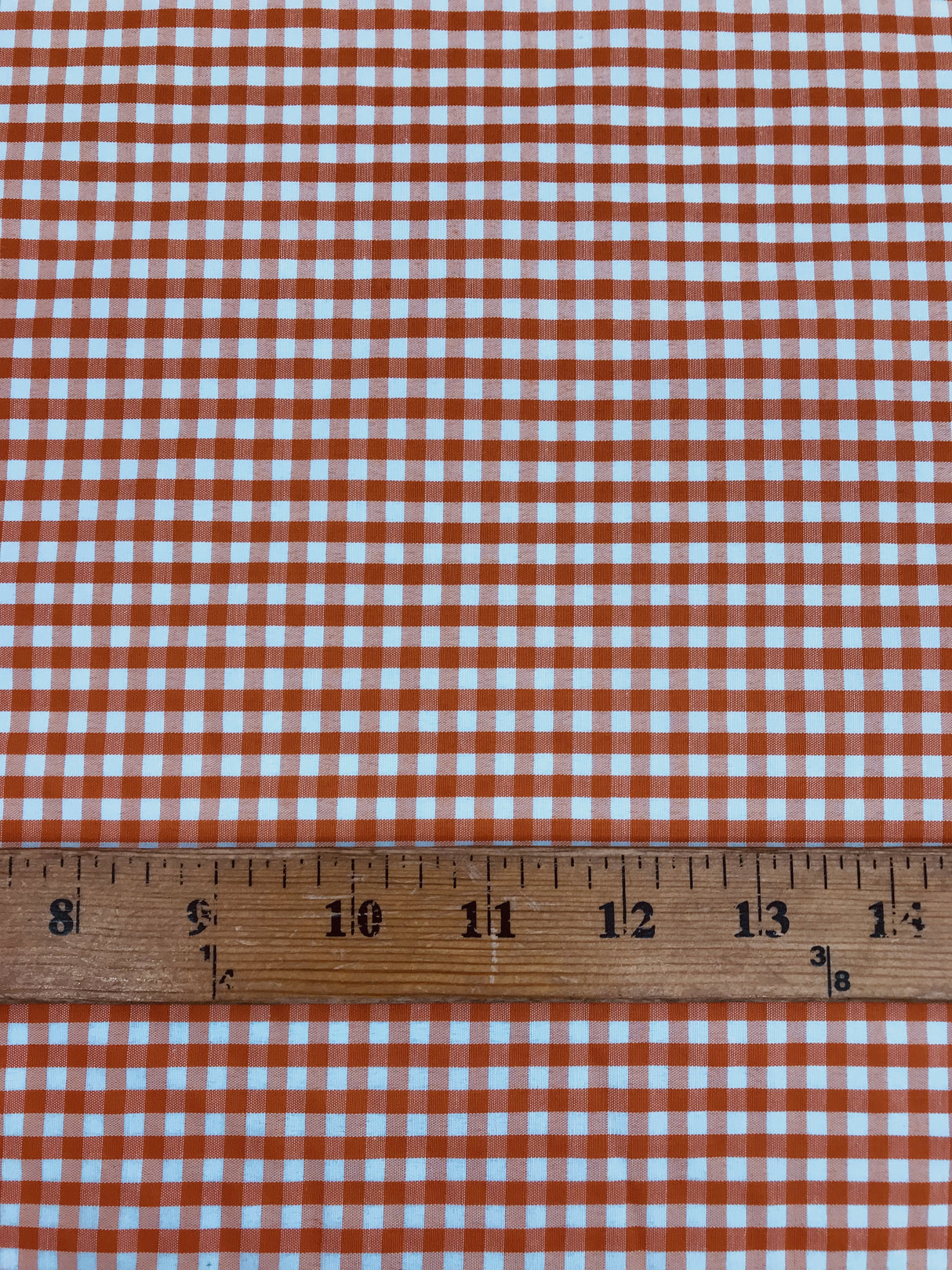 1/4 Red Gingham Checkered Poly Cotton Fabric - Red Gingham Checkered, 58/59" Width