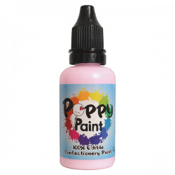 Poppy Paint Edible Confectionery Paint – 30 ml (Select Your Color)