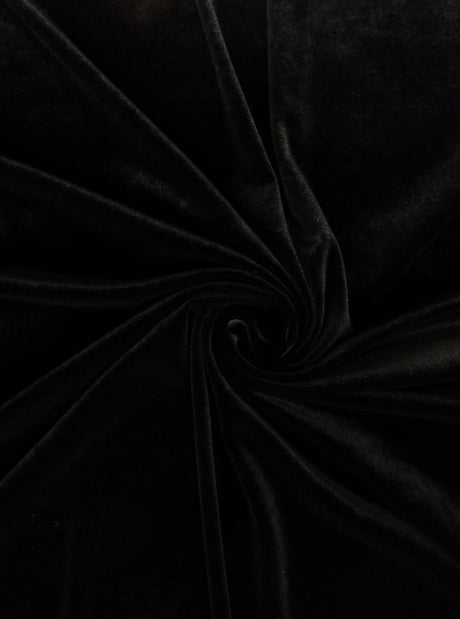 Black Stretch Velvet
