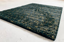 Hunter Green Kingston Faux Fur Rug - Golden Metallic Shimmery Design, 7'6" X 10'3" And 5' X 7' (1 Rug)