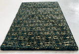 Hunter Green Kingston Faux Fur Rug - Golden Metallic Shimmery Design, 7'6" X 10'3" And 5' X 7' (1 Rug)