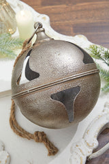 8” Metal Hanging Bell Ornament