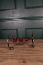 14.5” Metal Deer Basket Tea Light Holder