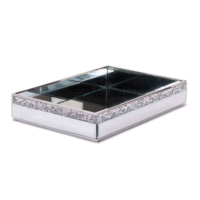 12" Metal/Glass Tray - Large