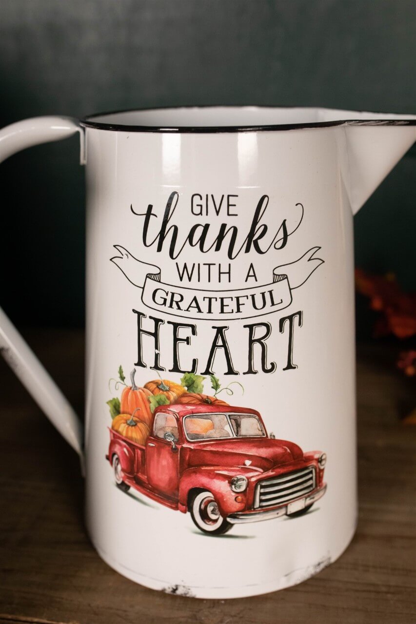 15.5” Metal Harvest Pitcher