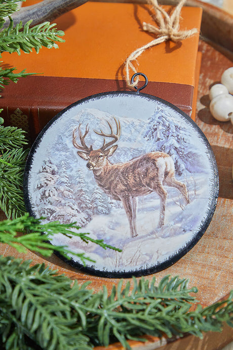 6.5” Metal Woodland Animals Ornament