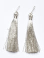 Tassel Trim Metallic Silver 2"