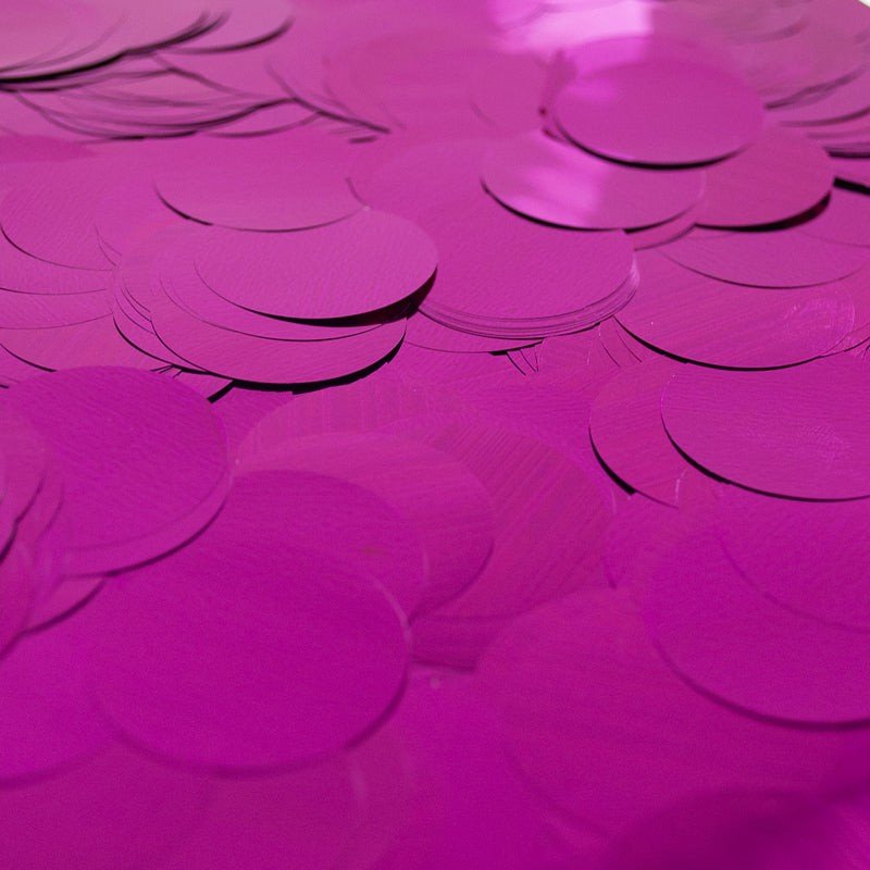 Confetti Magenta Metallic Circles