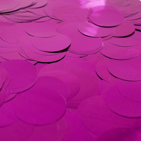 Confetti Magenta Metallic Circles