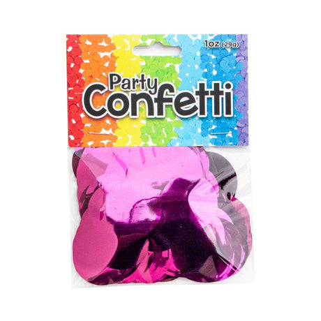 Confetti Magenta Metallic Circles